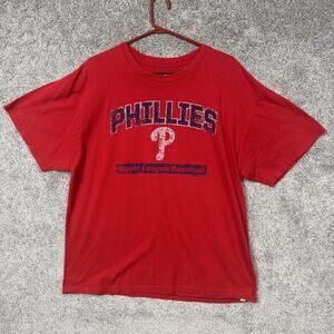 Philadelphia Phillies Shirt Mens XL Red MLB Baseball Genuine Merchandise Tee